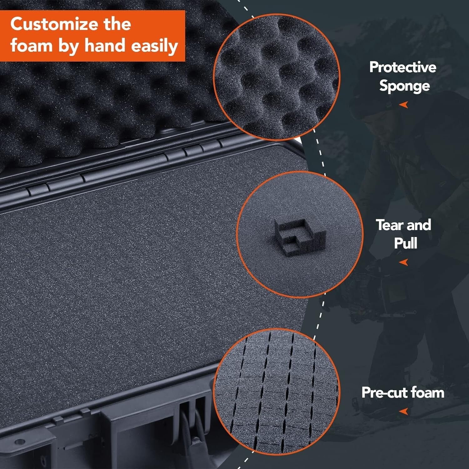 Durable Waterproof Equipment Case with Custom Foam – Ideal for Laptops and Gear