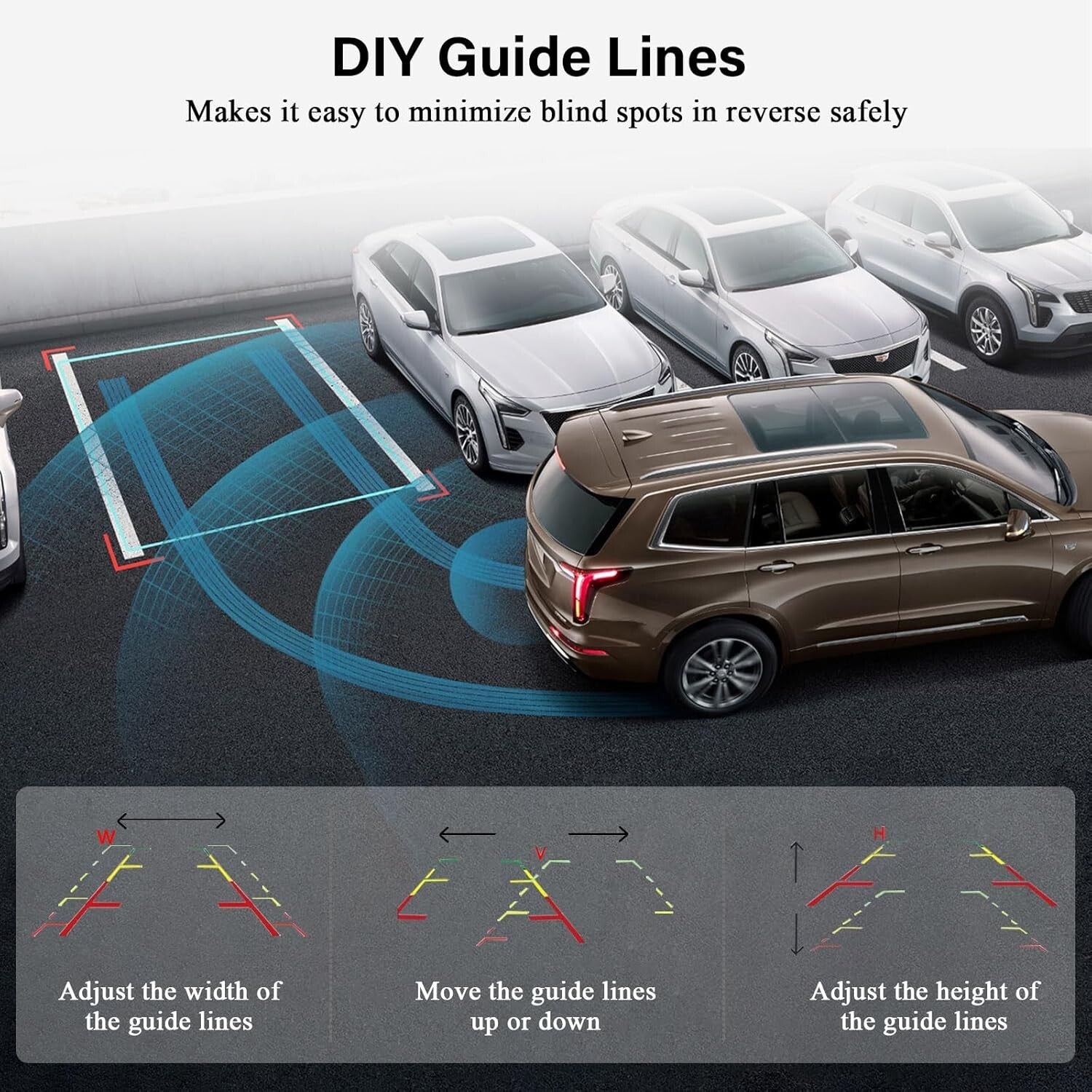 IP69 Waterproof Truck Backup Camera with 7-Inch Clear Monitor for Safe Parking