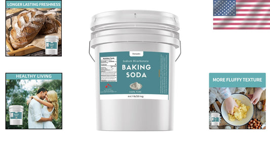 Versatile 44.1 lb Baking Soda Powder - Improve Baked Goods & Freshen Up Spaces