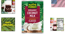 Load image into Gallery viewer, 12-Pack Organic Coconut Milk Cans - Unsweetened Dairy Alternative for Recipes