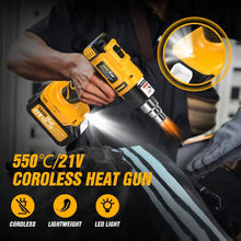 Load image into Gallery viewer, Efficient Cordless Heat Gun with Non-Slip Grip &amp; 6 Nozzles for Every Project