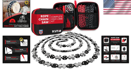 48-Inch High Limb Rope Saw - Manual Chainsaw for Safe High Limb Cutting