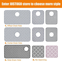 Load image into Gallery viewer, Black Silicone Sink Mat - Non-Slip Protector, 28.2''x 14.2'' for Kitchen Glam