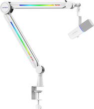 Load image into Gallery viewer, High Profile RGB Microphone Stand with Secure Desk Mount - Perfect for Creatives