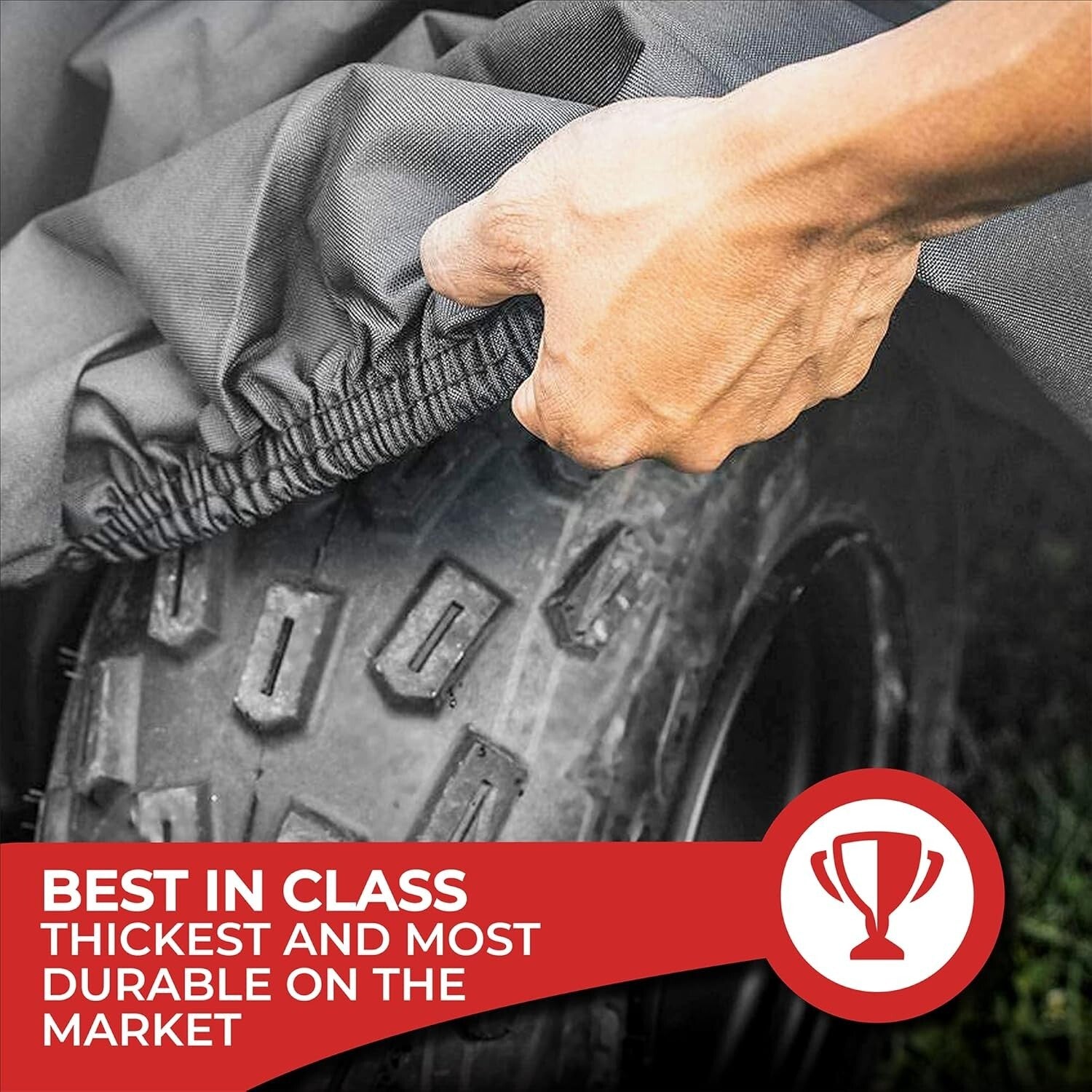 Heavy-Duty 600D ATV Cover - Universal Fit for Kawasaki, Honda, Polaris, Yamaha