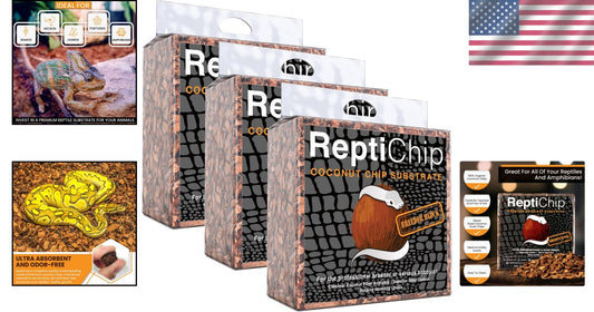 72 Quart Compressed Coconut Chip Substrate for Tortoise, Gecko & Snake Habitats