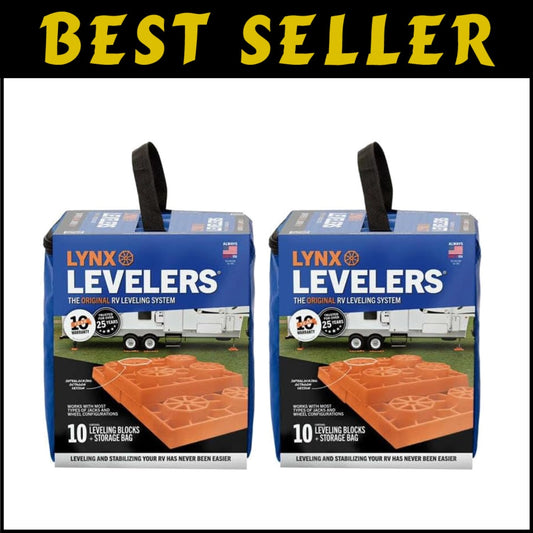 20 Lynx Levelers - Modular Leveling Kit for RVs & Trailers - Includes Carry Bags
