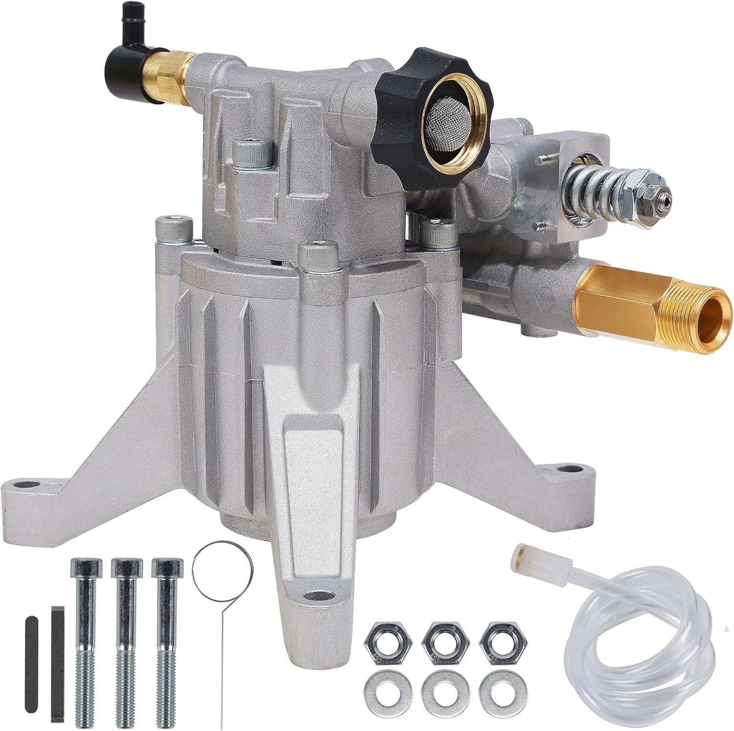 Durable Aluminum 3400 PSI Pressure Washer Pump with Thermal Relief for Longevity