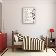 Load image into Gallery viewer, Framed Desiderata Poem Canvas - Inspirational Vintage Wall Art 16x24 Inch
