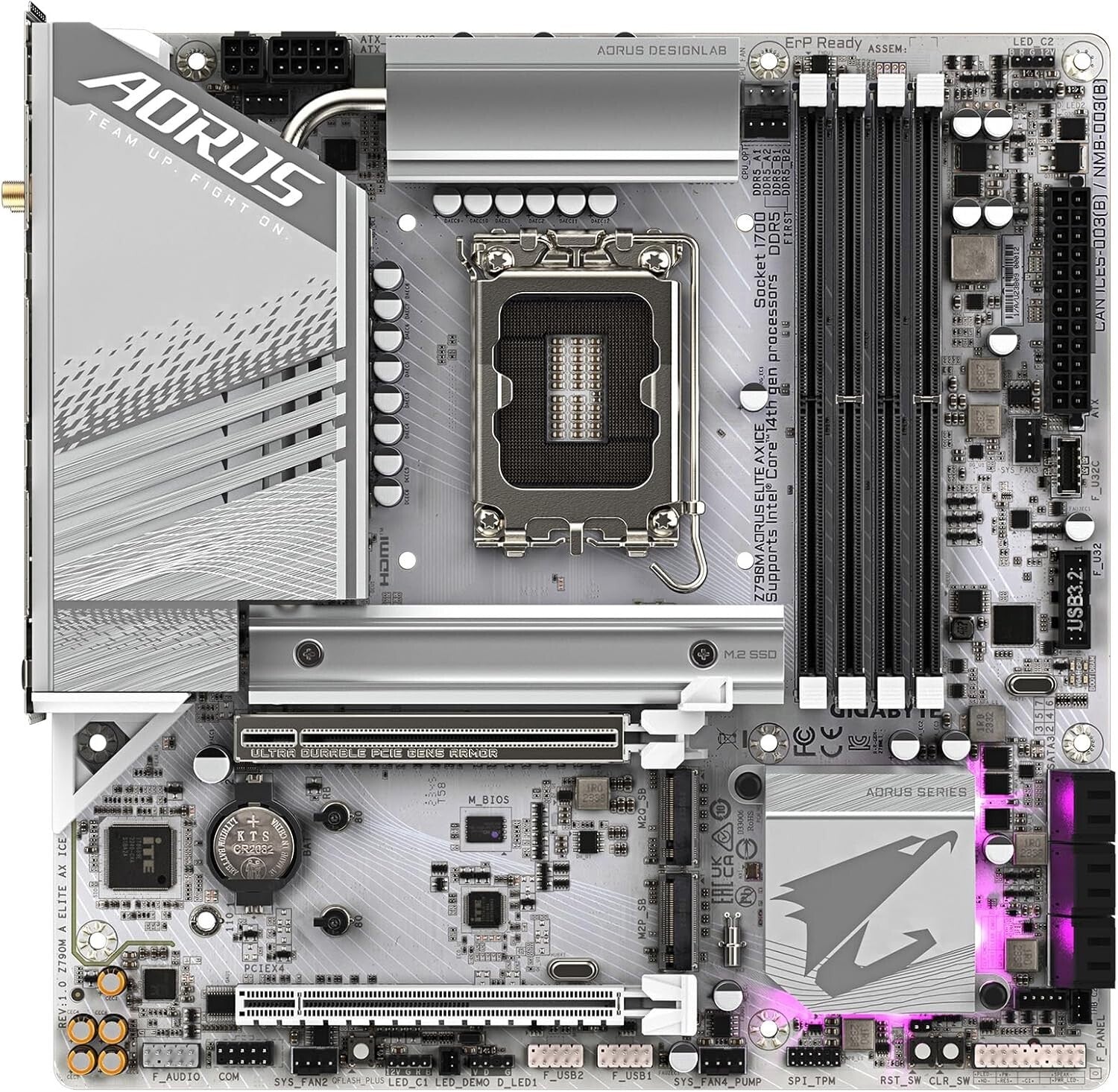 LGA 1700 Intel Z790 M-ATX Motherboard with Triple M.2 & PCIe 5.0 Connectivity