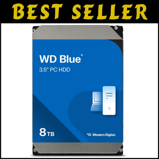 8TB WD Blue Internal Hard Drive - 5640 RPM, SATA 6 Gb/s for Reliable Storage