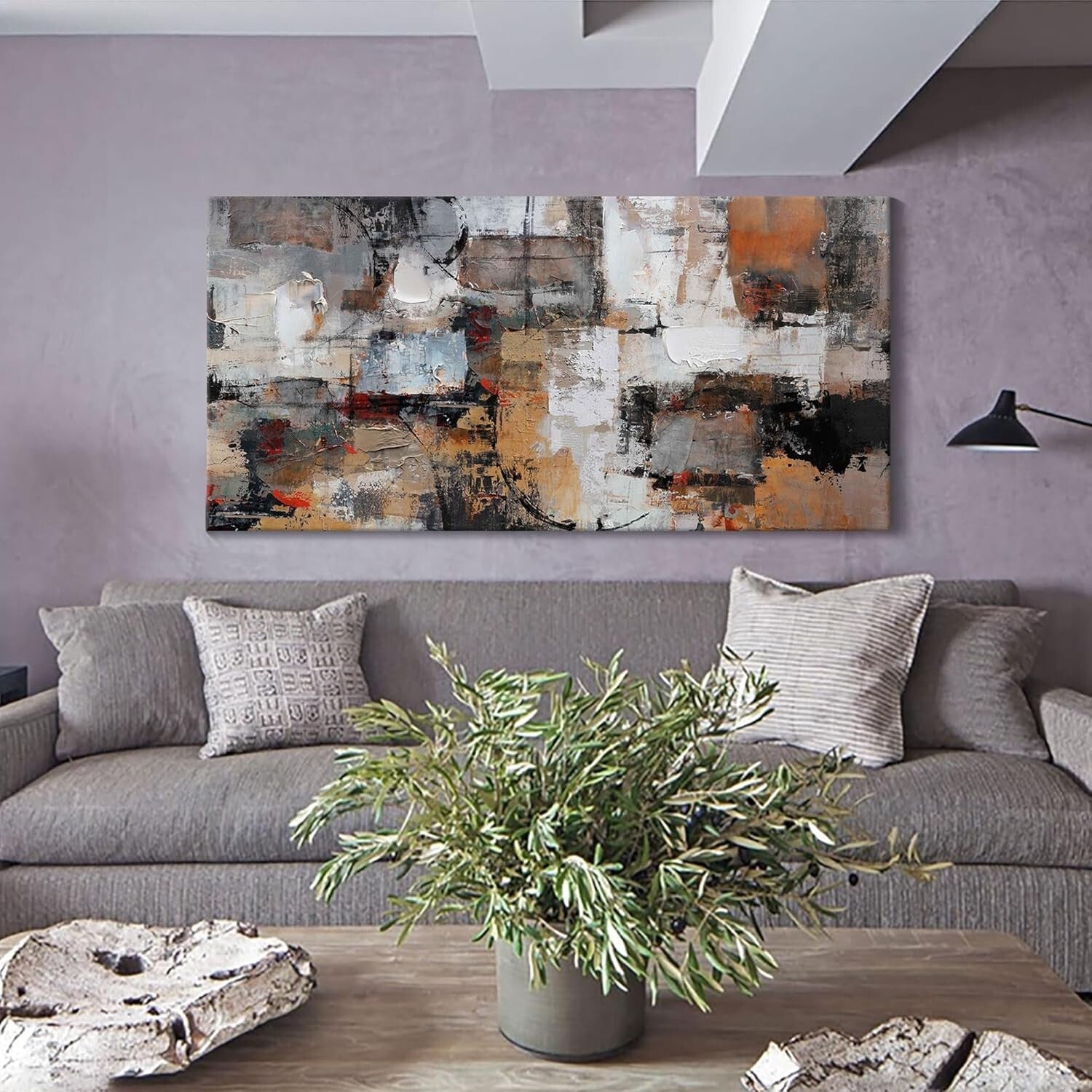 Durable Abstract Canvas Wall Art - Stunning Modern Design for Living Spaces