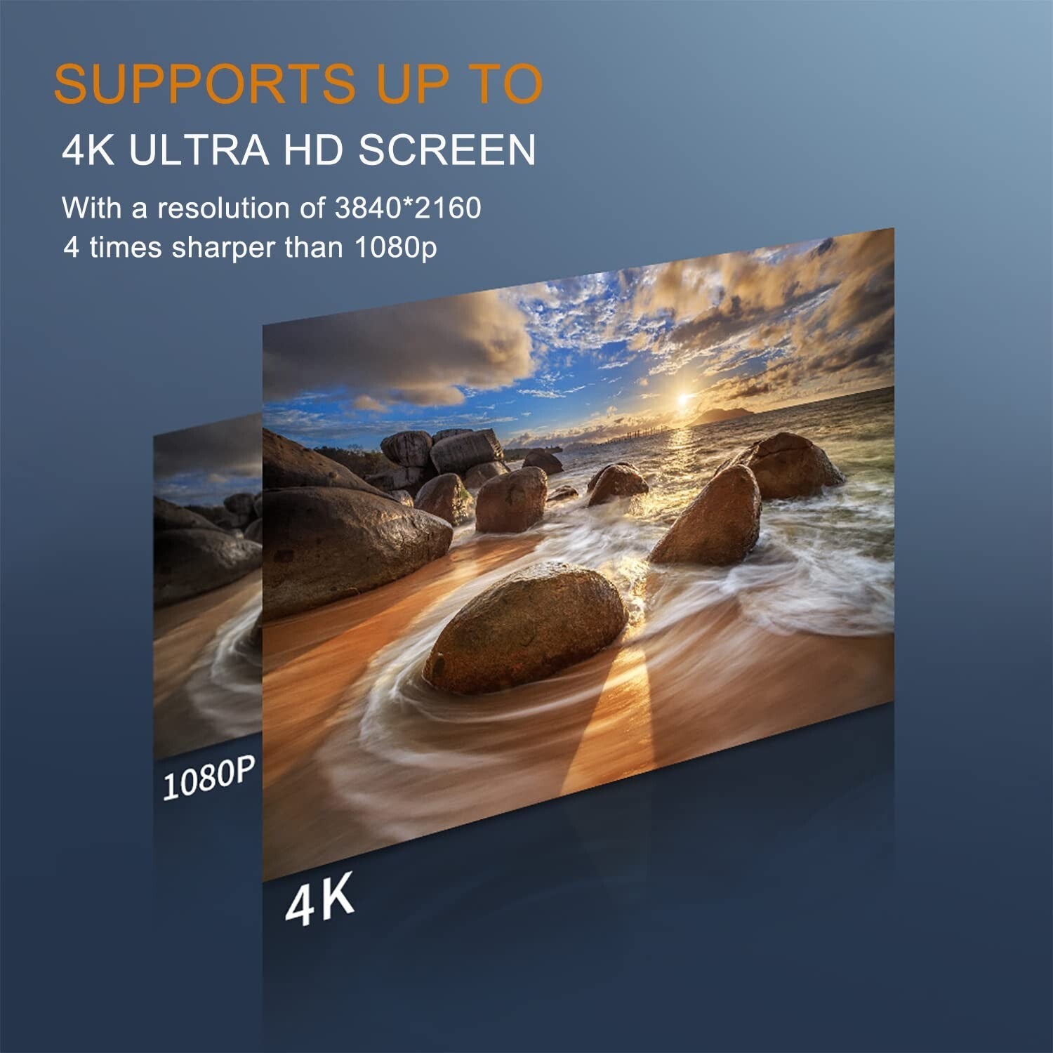 Durable 100 ft HDMI Cable with No Signal Amplifier Needed - Big OD 9.0mm