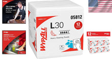 Load image into Gallery viewer, GeneralClean L30 Heavy Duty Quarterfold Cleaning Wipes - 12 Packs of 90 Sheets