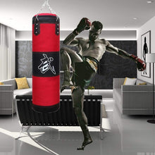 Load image into Gallery viewer, Lightweight 3.3ft Hanging Punching Bag with Gloves – Perfect for Martial Arts