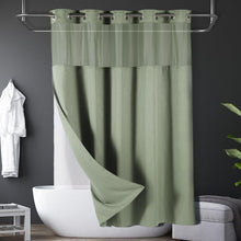 Load image into Gallery viewer, Hotel-Grade Heavy Duty Weiss Fabric Shower Curtain with Removable Liner, 71W 78L