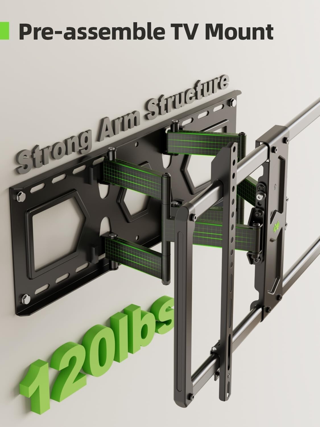 Versatile Ultra-Slim TV Wall Mount - Dual Swivel and Tilt for Perfect Viewing