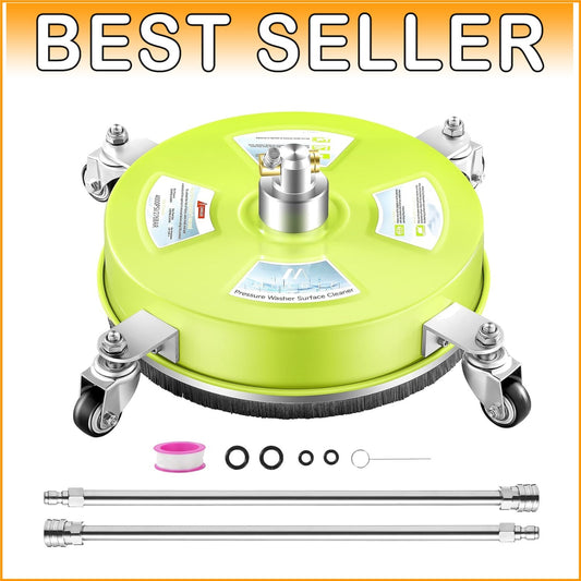 High Efficiency 14'' Surface Cleaner for Pressure Washers - 4000 PSI Compatible