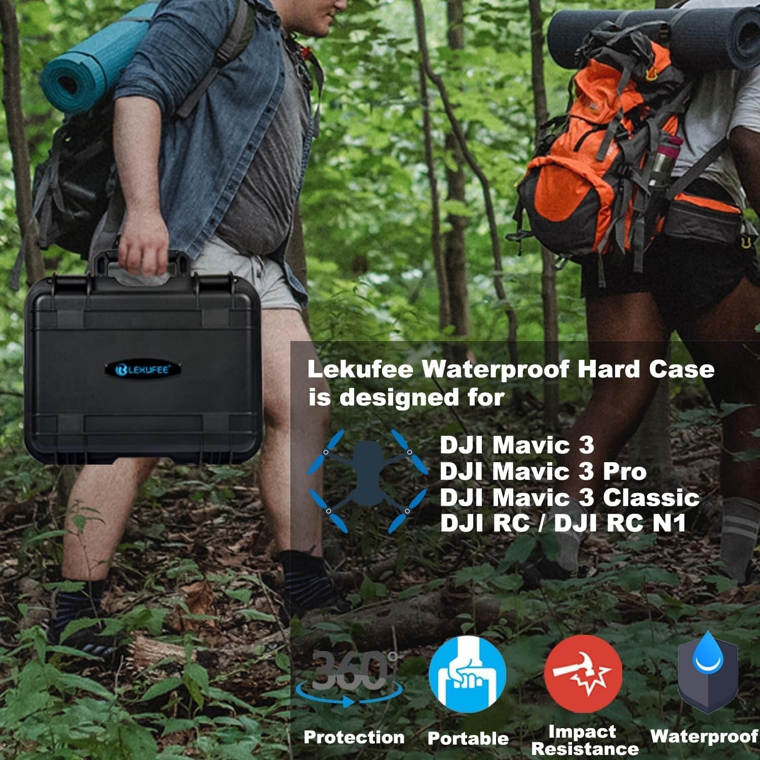 Heavy-Duty Carrying Case for DJI Mavic 3 Drone & Accessories - Shockproof Design