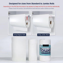 Load image into Gallery viewer, Sleek Under Cabinet Paper Towel Holder - One-Handed &amp; Space-Saving Design