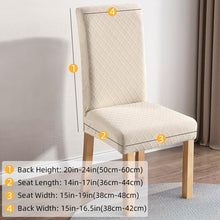 Load image into Gallery viewer, Elegant Washable Parsons Chair Slipcovers - 6-Pack Waterproof Covers in Beige