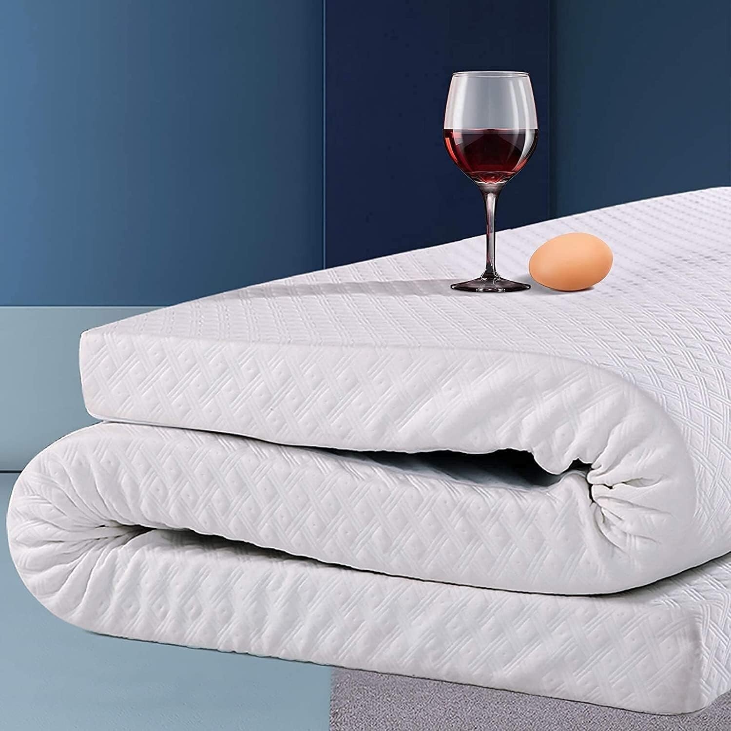 Full Size Pressure-Relieving 3-Inch Memory Foam Mattress Topper with Soft Cover