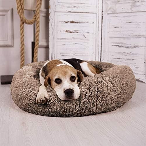 Plush Dog Bed for Medium to Large Dogs, Available in 4 Sizes - Machine Washable