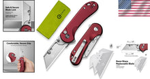 Load image into Gallery viewer, Lightweight Aluminum Pocket Utility Knife with Secure Blade Locking – Ideal Gift