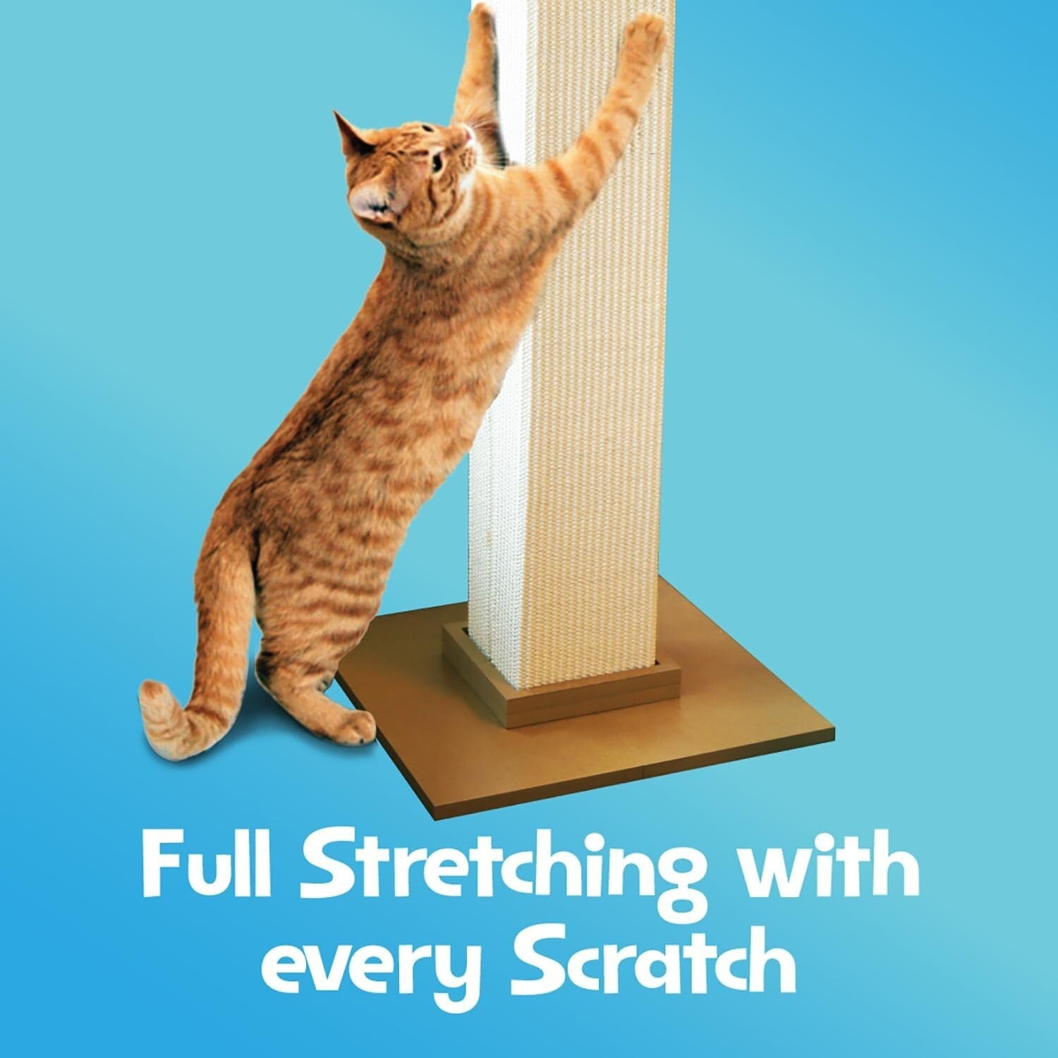 Ultimate 32" Cat Scratching Tower - Neutral Sisal Fiber Design, Easy Assembly