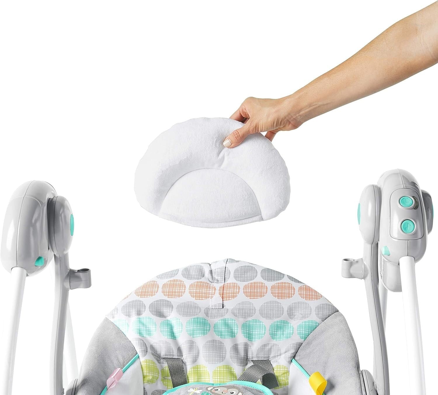 Whimsical Wild Baby Swing - 6 Speed, 2 Recline Positions for Infants 0-20 lbs