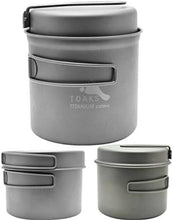 Load image into Gallery viewer, Durable Titanium 1100ml Pot with Multi-Use Pan and Easy Cleanup Features
