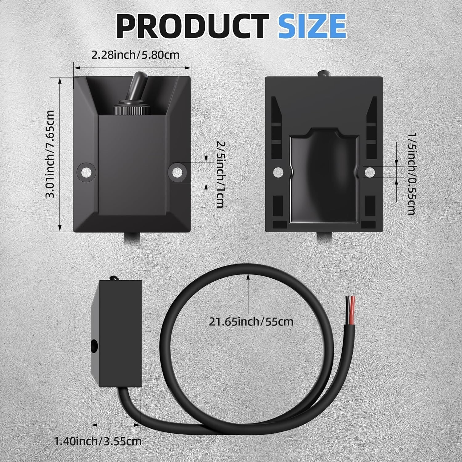 Durable 12V Heavy Duty Toggle Switch - Impact Resistant with Ergonomic Design