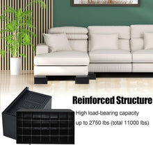 Load image into Gallery viewer, 8 Pack Heavy Duty Bed Risers, 5-Inch with Wide L Shape for Furniture Stability