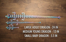 Load image into Gallery viewer, Vibrant 24" Articulated Crystal Dragon - Durable 3D Printed Eco-Friendly Design