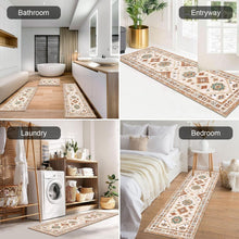 Load image into Gallery viewer, Durable &amp; Washable 3-Piece Kitchen Rug Set with Runner - Elegant Floral Design