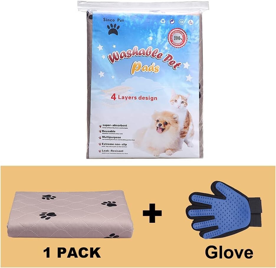 48x72 Inch Washable & Absorbent Dog Pads - Perfect for Training & Travel