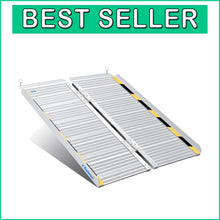 Load image into Gallery viewer, 3FT Portable Folding Wheelchair Ramp - 600 lbs Load Capacity for Home &amp; Outdoor