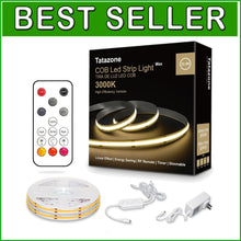 Load image into Gallery viewer, Illuminate with 32.8ft Warm White COB LED Strip Light - Indoor Dimming Solution