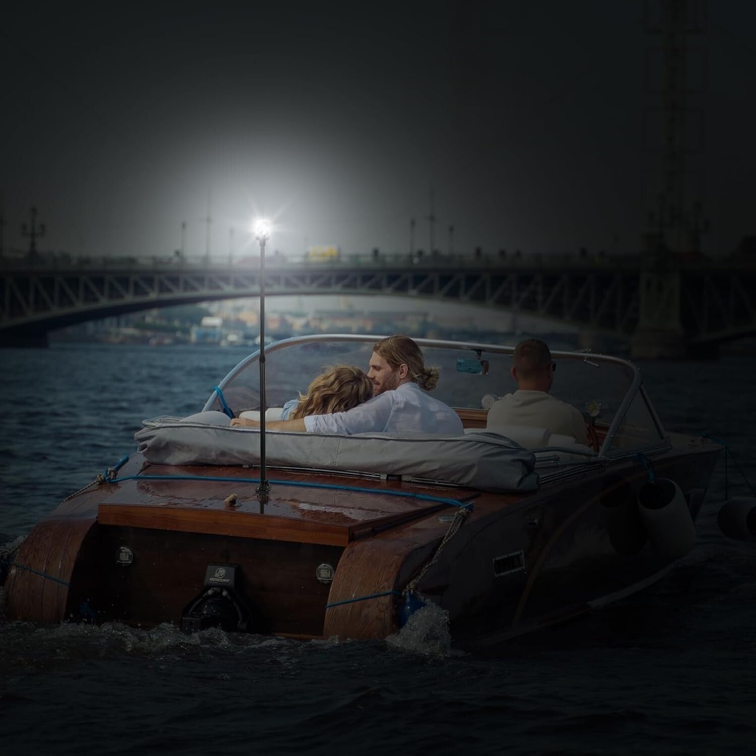 IP67 Waterproof 3NM LED Boat Navigation Light - Fits Pontoon, Yacht, Bass Boats