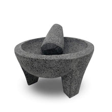 Load image into Gallery viewer, Culinary Craftsmanship - 8.6-Inch Molcajete Mortar and Pestle in Lava Stone