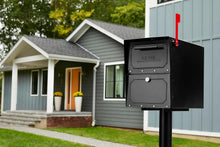 Load image into Gallery viewer, Durable Post Mount Mailbox with Enhanced Security and Oversized Storage