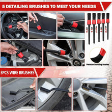 Load image into Gallery viewer, Complete 63-Piece Car Wash Set with Long Handle Brush &amp; Powerful Vacuum Cleaner