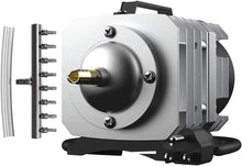 Load image into Gallery viewer, Durable 50W Electromagnetic Air Pump - 8 Outlets for Fish Tanks &amp; Hydroponics