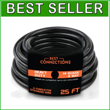 Load image into Gallery viewer, 25 Ft Heavy-Duty 14 Gauge 4-Conductor Trailer Wire – Weatherproof &amp; Color-Coded
