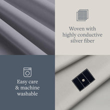 Load image into Gallery viewer, Comfort Fit Twin XL Organic Grounding Fitted Sheet, Includes Accessories Kit