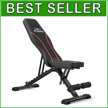 Load image into Gallery viewer, Multi-Purpose Adjustable Fitness Bench for Strength Training – Foldable Design