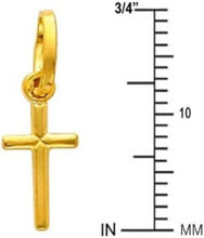 Load image into Gallery viewer, Lightweight 14k Gold Tiny Cross Pendant - Versatile Elegance for Any Occasion