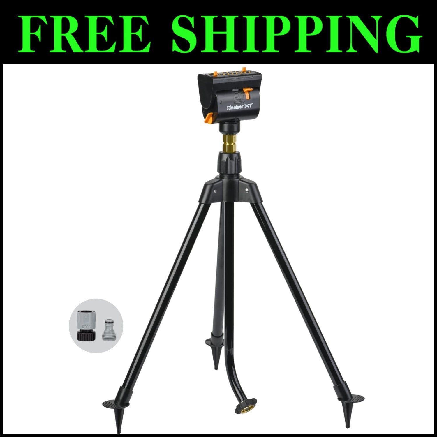 4-Way Adjustable MiniMax Turbo Oscillating Sprinkler with Quick Connect System