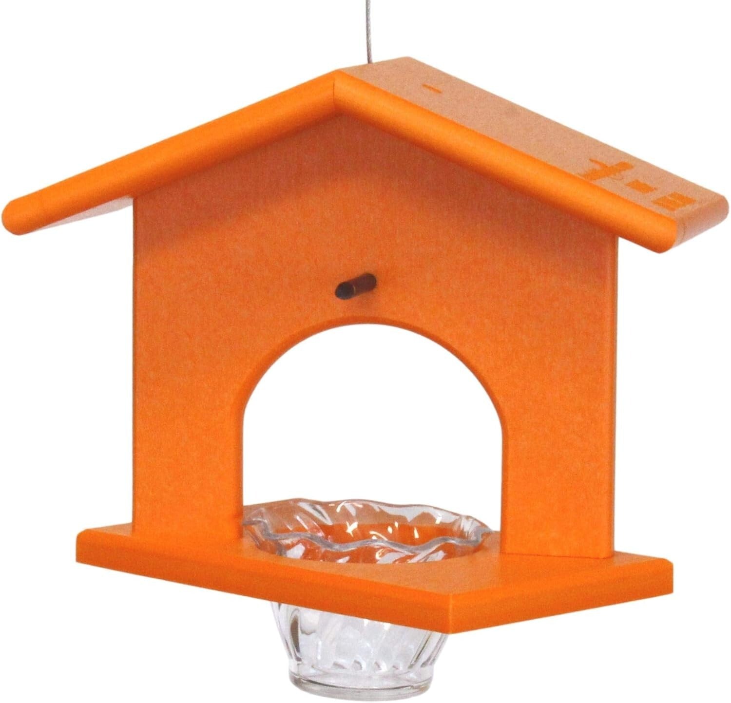 Elegant Orange Hanging Oriole Bird Feeder - Eco-Friendly & Easy to Clean