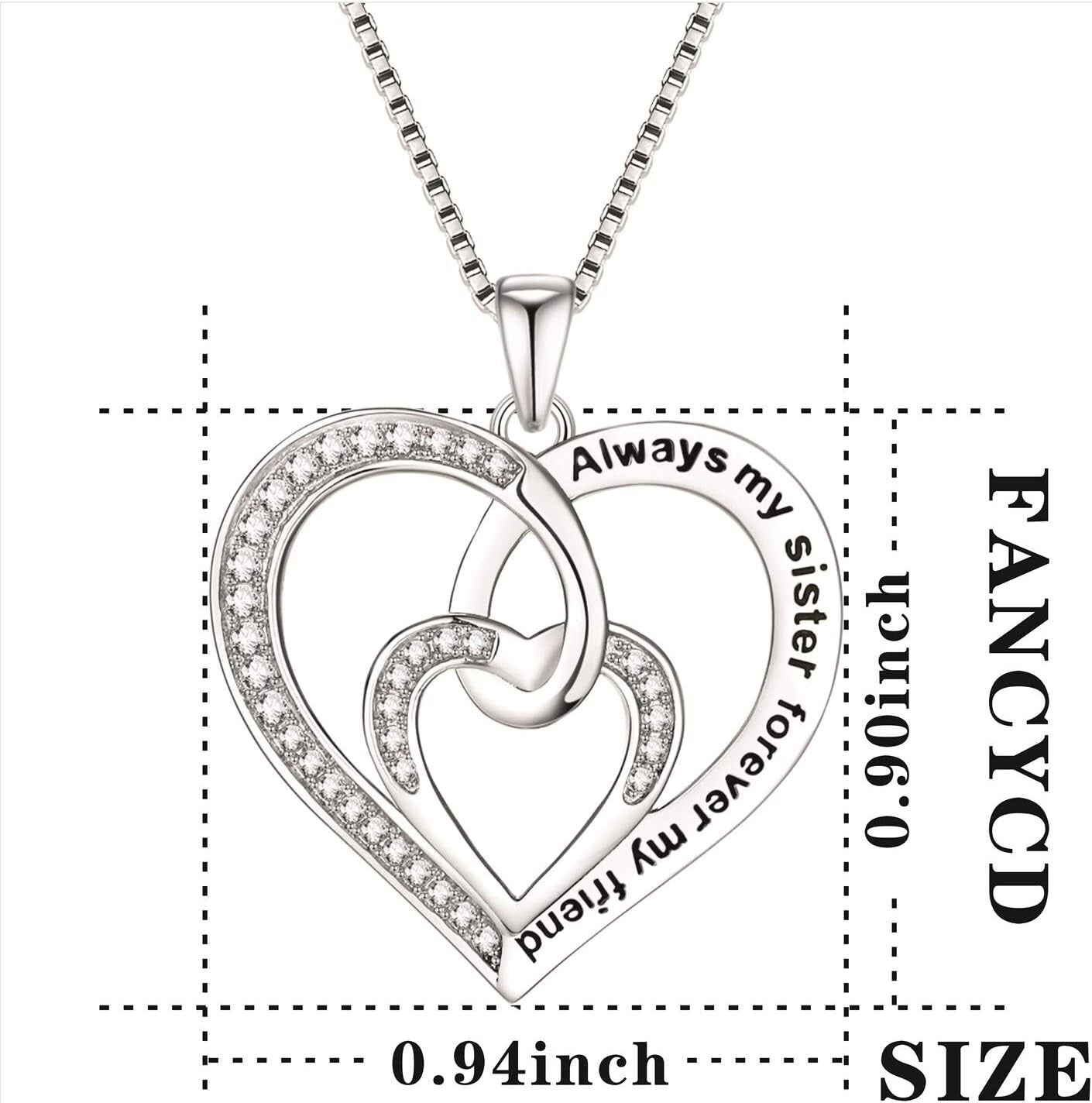Timeless Sterling Silver Mother & Son Heart Pendant - Perfect for Any Occasion